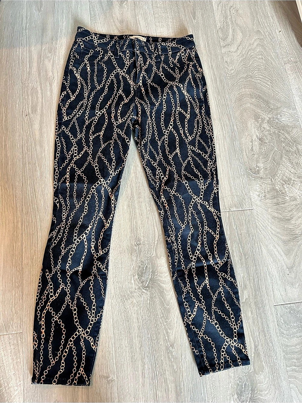 L'AGENCE The Margot High Rise Ankle Skinny Jeans - Chain Print Women's Chain